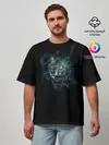 Мужская футболка оверсайз / ВоЛк во Тьме