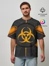 Мужская футболка оверсайз / ХИМИЧЕСКАЯ ОПАСНОСТЬ 3D
