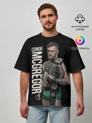Мужская футболка оверсайз / Конор МакГрегор