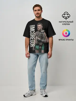 Мужская футболка оверсайз / Конор МакГрегор