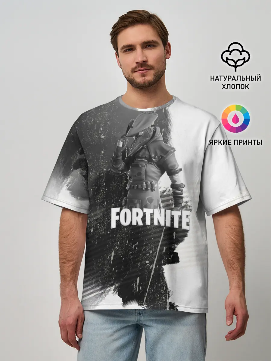 Мужская футболка оверсайз / Fortnite