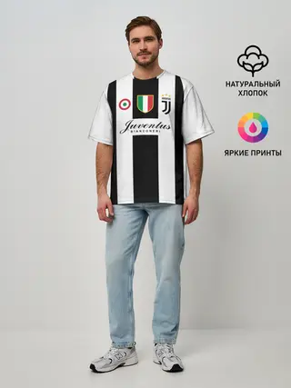 Мужская футболка оверсайз / JUVENTUS BIANCONERI