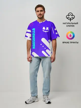 Мужская футболка оверсайз / MARSHMELLO / МАРШМЕЛЛОУ