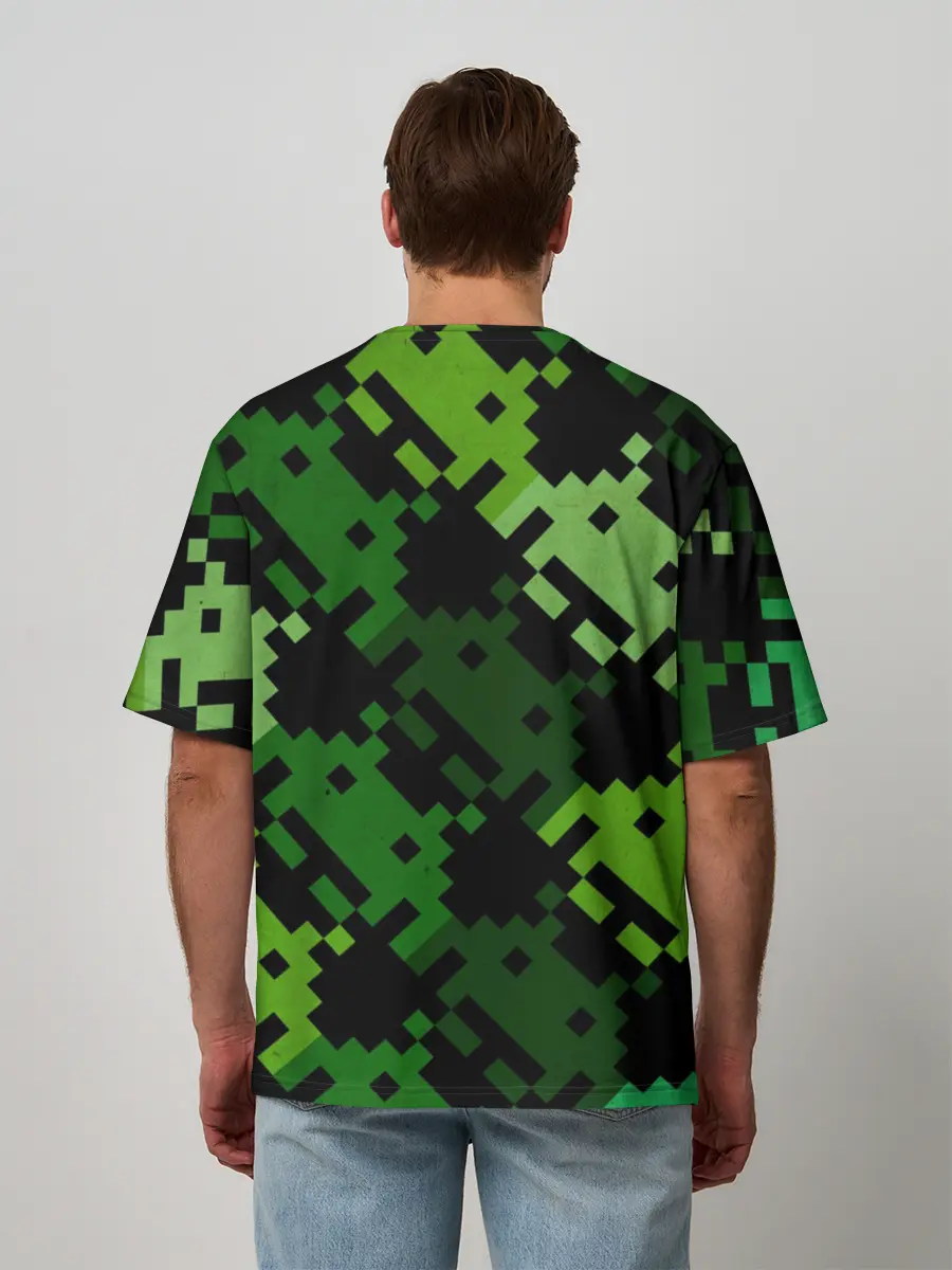 Мужская футболка оверсайз / Space Invaders