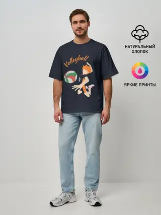 Мужская футболка оверсайз / Волейбол