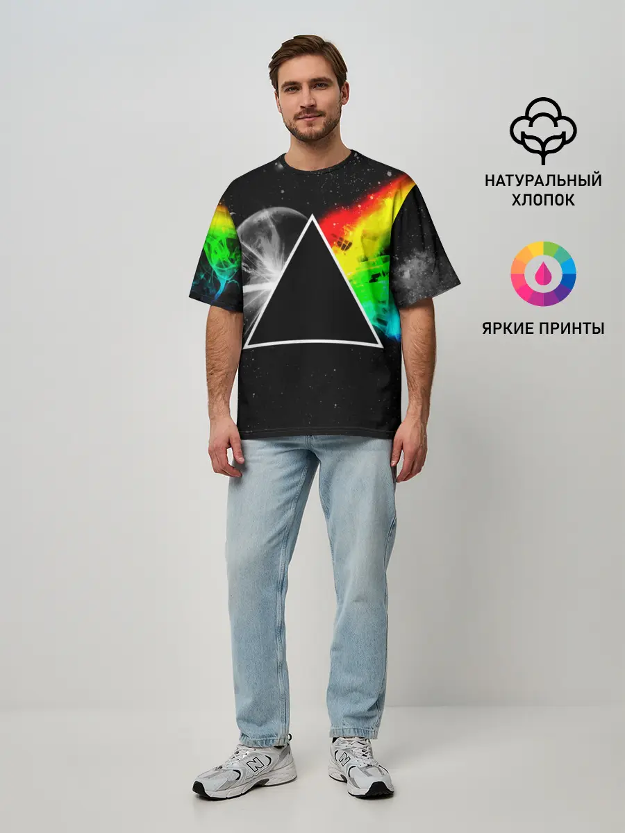 Мужская футболка оверсайз / PINK FLOYD