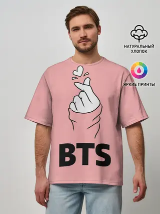Мужская футболка оверсайз / РЮКЗАК BTS