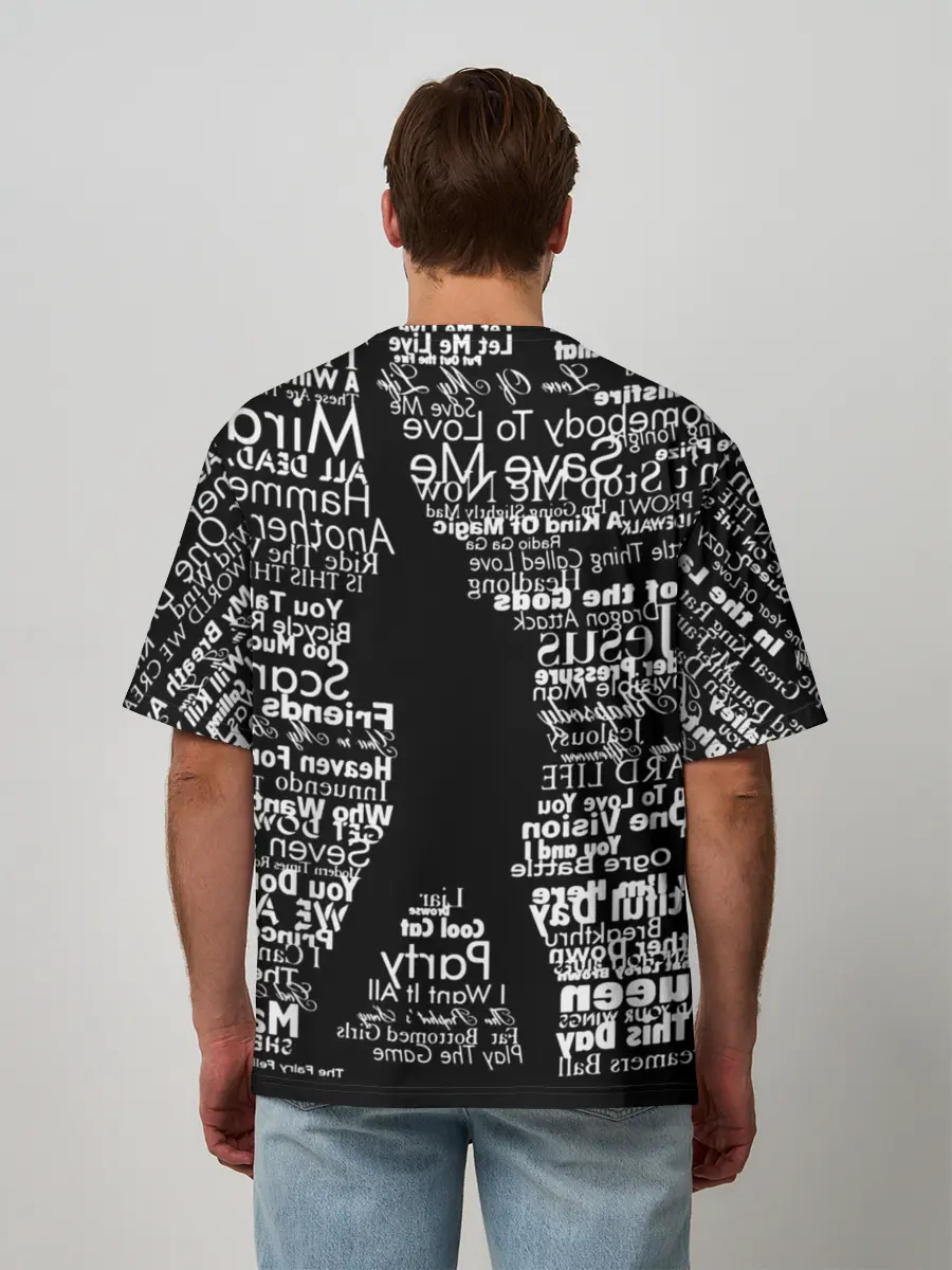 Мужская футболка оверсайз / Queen