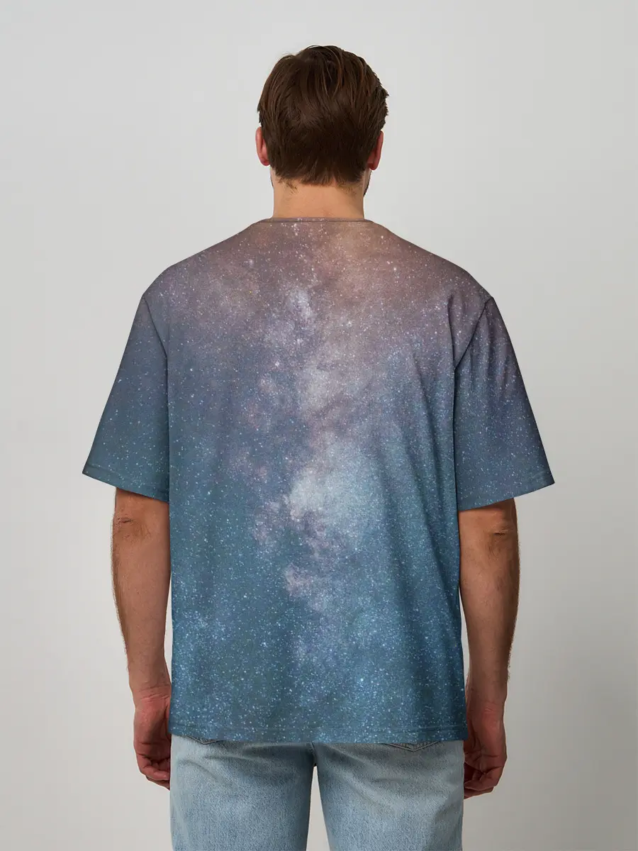 Мужская футболка оверсайз / Космос