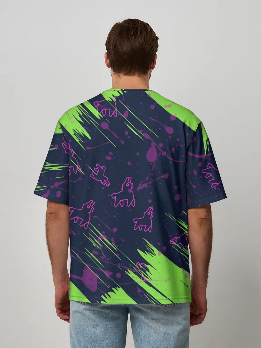 Мужская футболка оверсайз / FORTNITE LAMA.