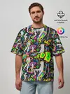 Мужская футболка оверсайз / Психоделика / Абстракция