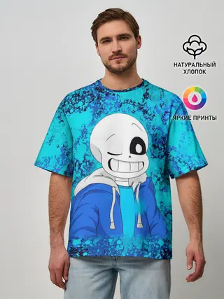 Мужская футболка оверсайз / САНС