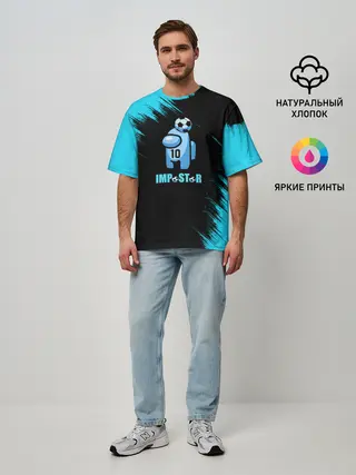 Мужская футболка оверсайз / Impostor/Maradona