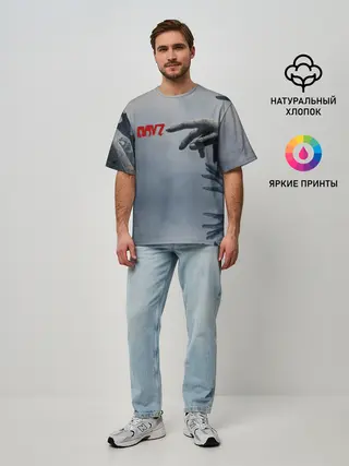 Мужская футболка оверсайз / DAYZombie | ДЕЙЗИ