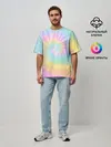 Мужская футболка оверсайз / Pastel Tie Dye