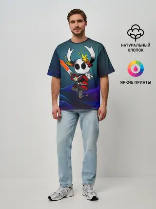 Мужская футболка оверсайз / Hollow Knight x Hades