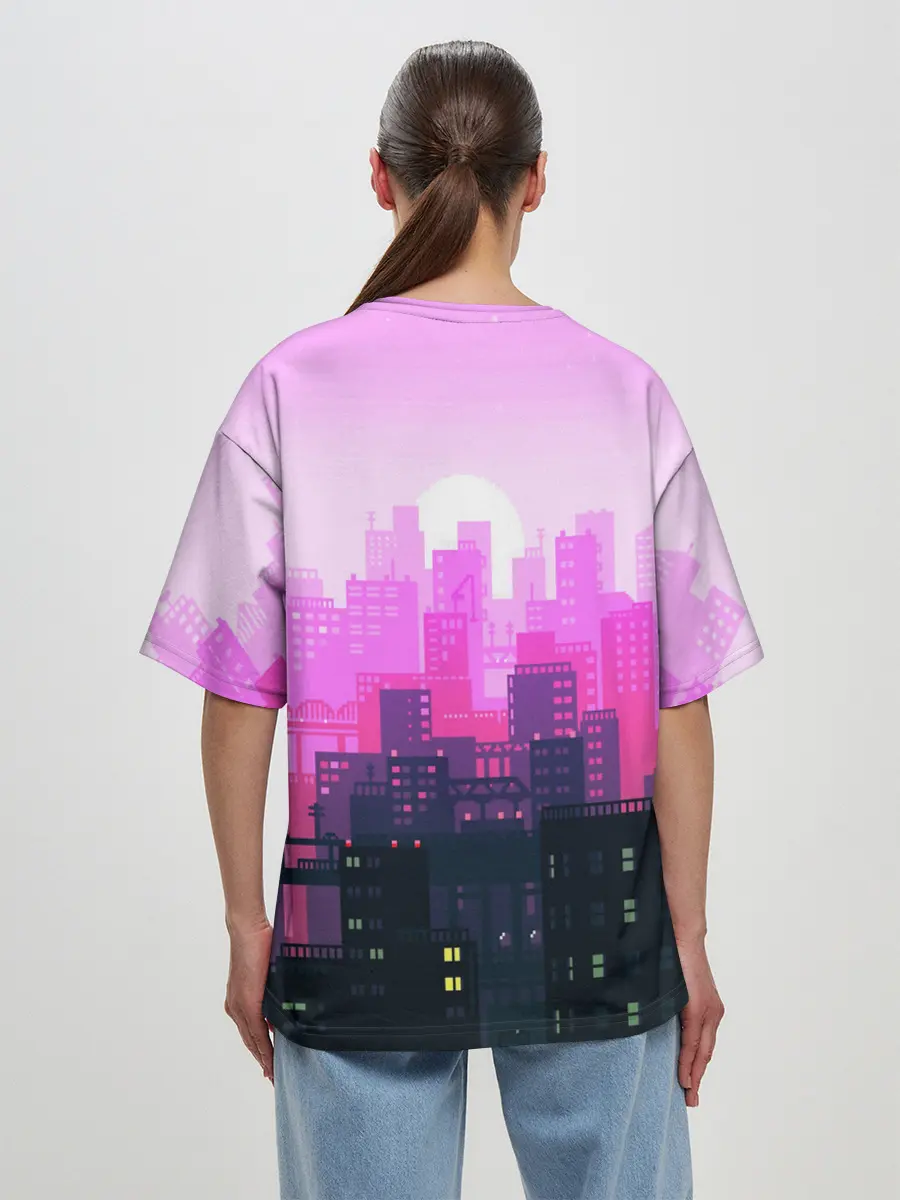 Женская футболка оверсайз / CITY
