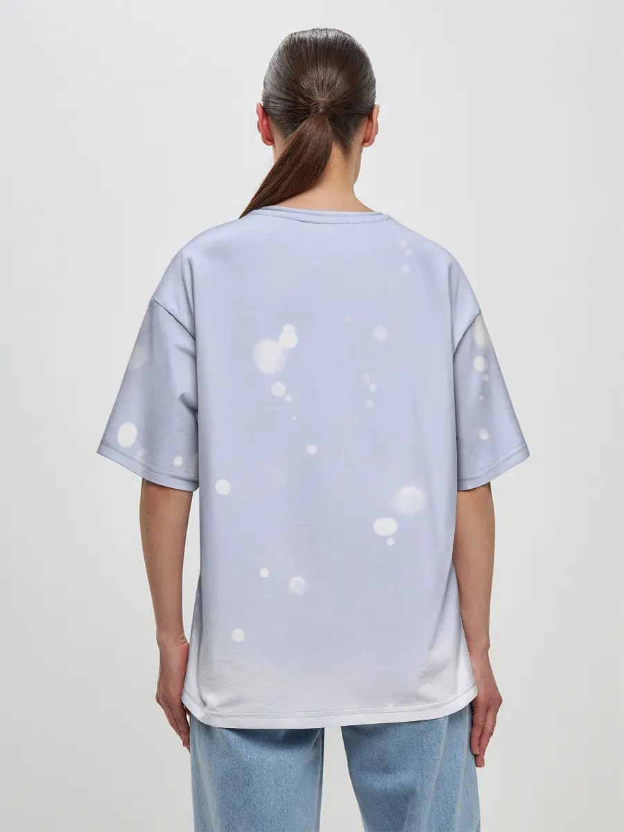 Женская футболка оверсайз / Hatsune Miku. Winter