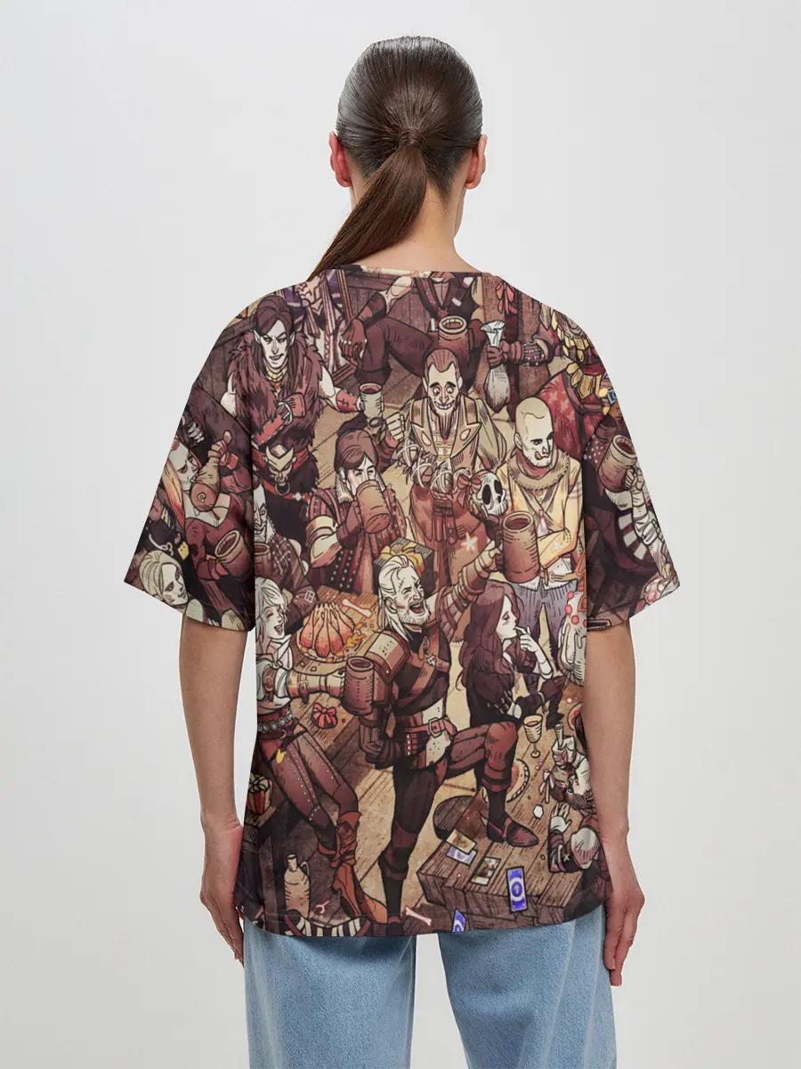 Женская футболка оверсайз / Ведьмак