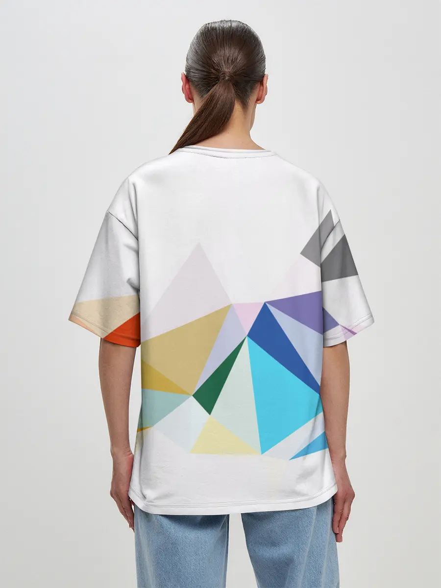 Женская футболка оверсайз / GEOMETRY