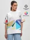 Женская футболка оверсайз / GEOMETRY