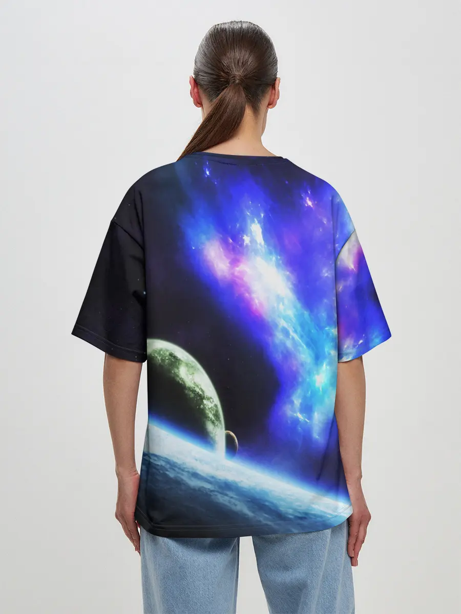 Женская футболка оверсайз / ЗЕМЛЯ