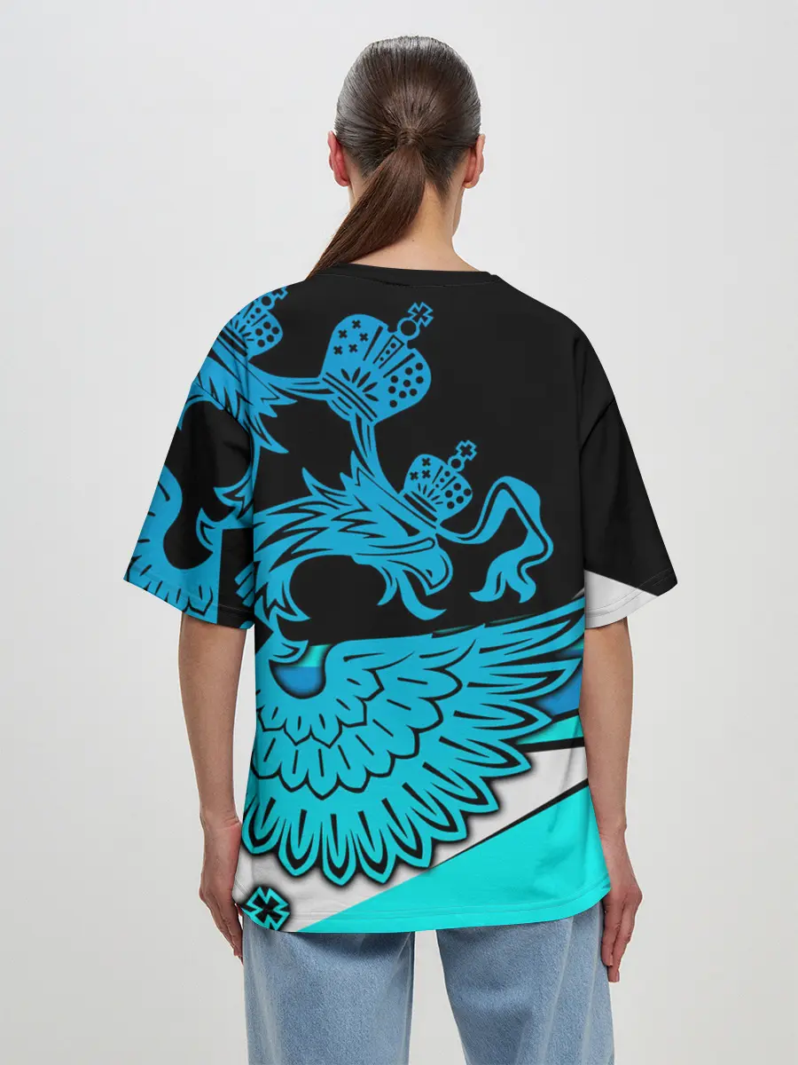 Женская футболка оверсайз / Hockey