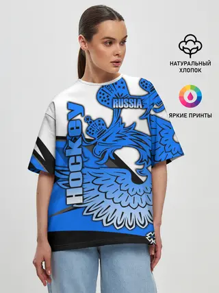 Женская футболка оверсайз / ХОККЕЙ | HOCKEY