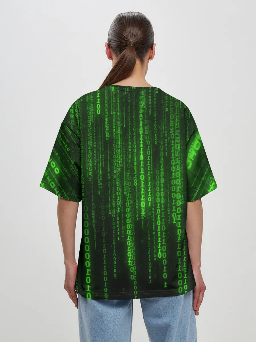 Женская футболка оверсайз / Компьютерный язык