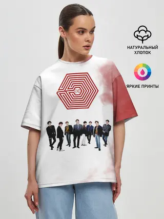 Женская футболка оверсайз / EXO