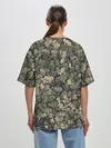Женская футболка оверсайз / Камуфляж Зеленый Слоник