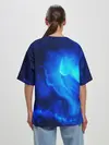 Женская футболка оверсайз / СИНИЙ КОСМОС