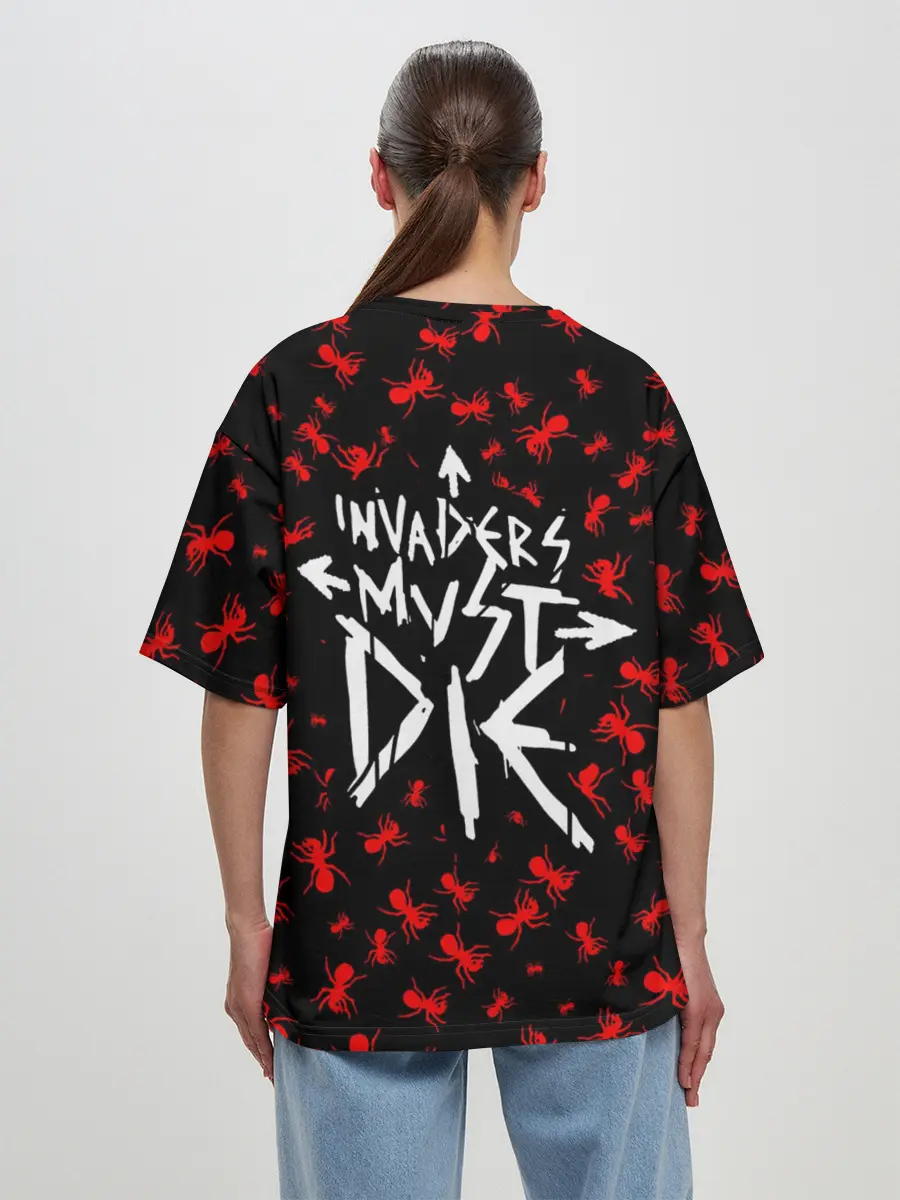 Женская футболка оверсайз / The Prodigy + Спина