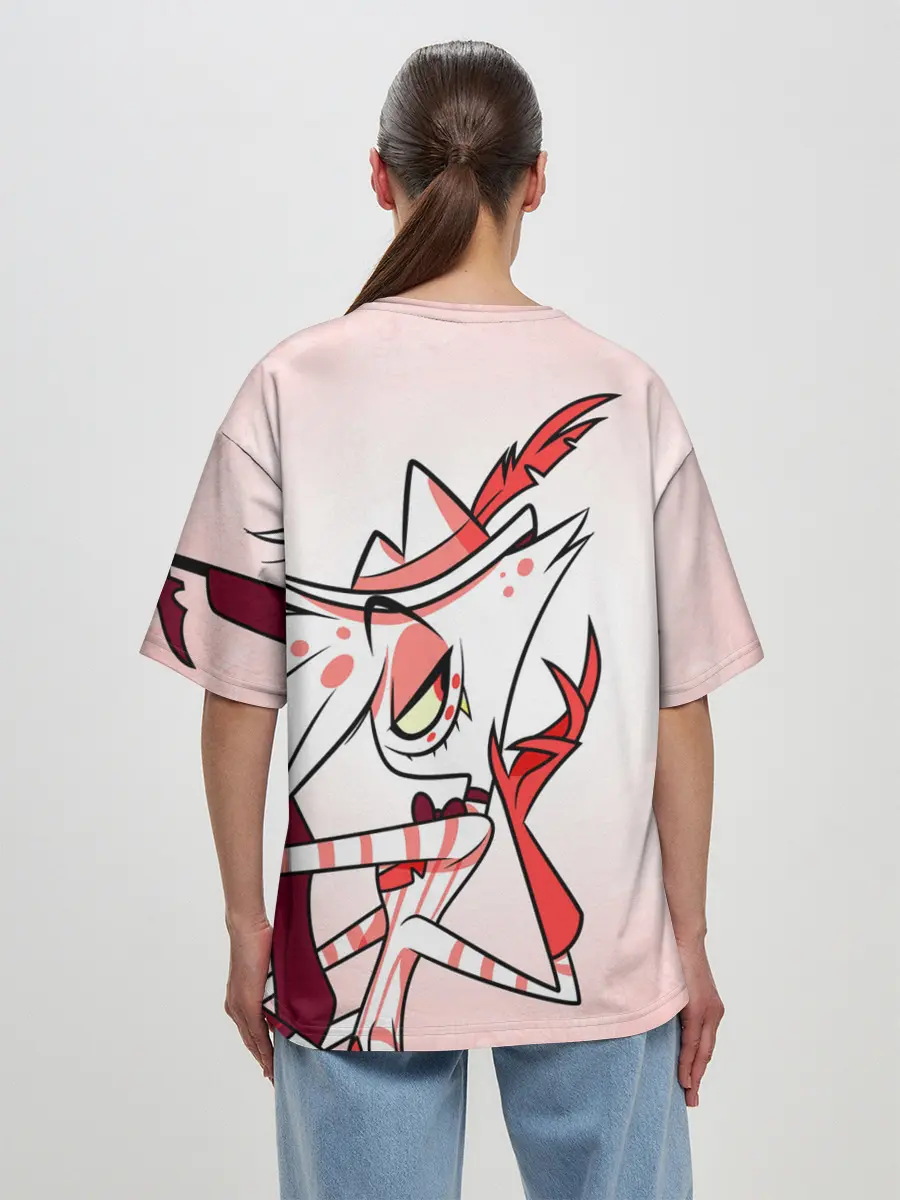 Женская футболка оверсайз / ОТЕЛЬ ХАЗБИН ЭНДЖЕЛ ДАСТ