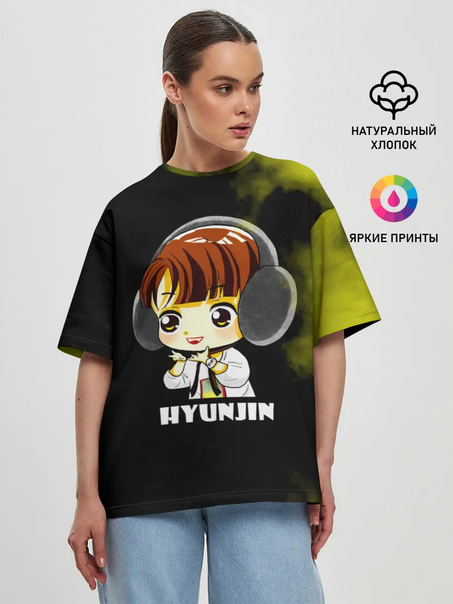 Женская футболка оверсайз / Hyunjin