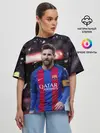 Женская футболка оверсайз / Leo Messi