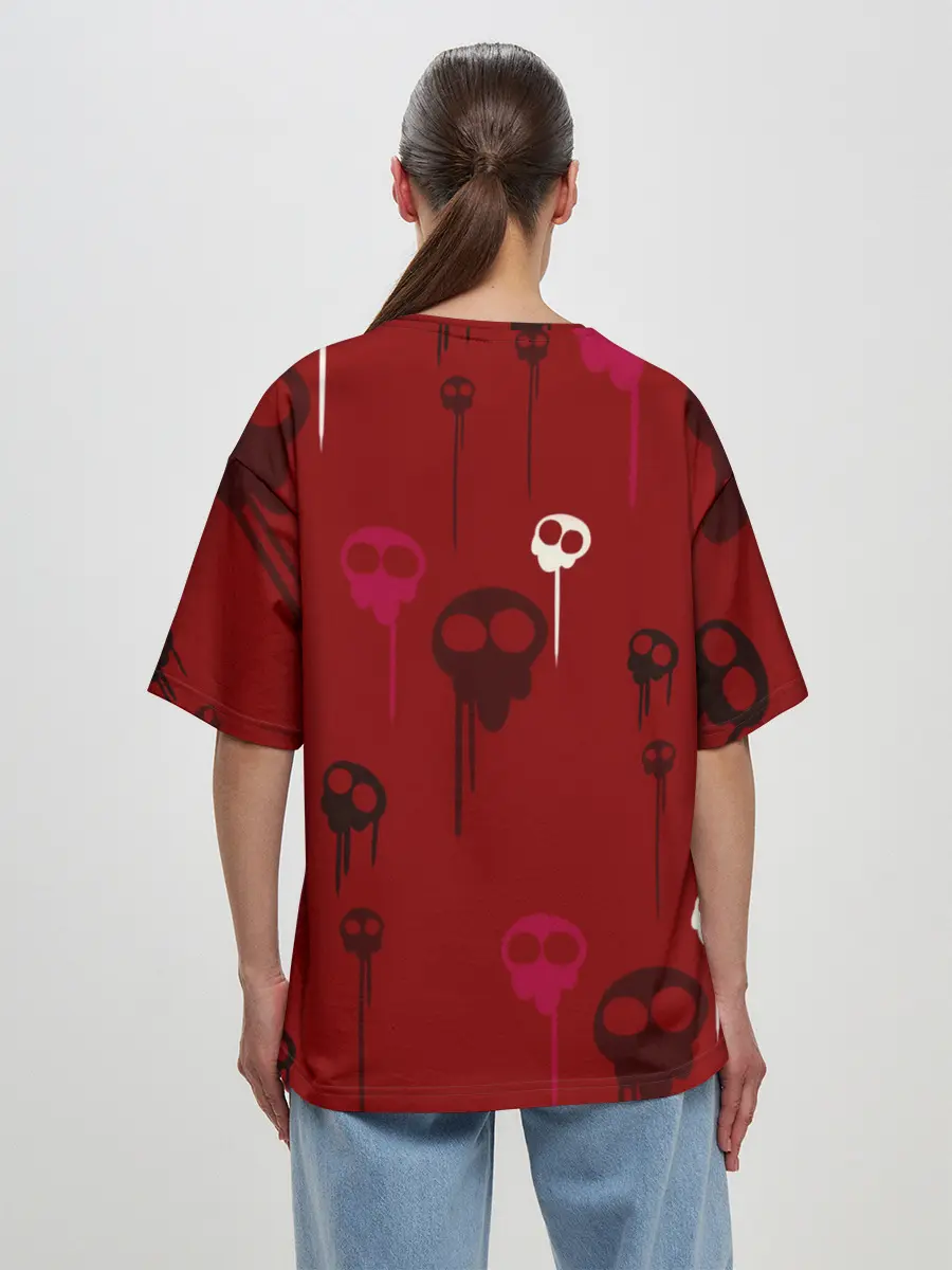 Женская футболка оверсайз / Hazbin Hotel