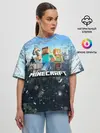 Женская футболка оверсайз / Minecraft / Майнкрафт
