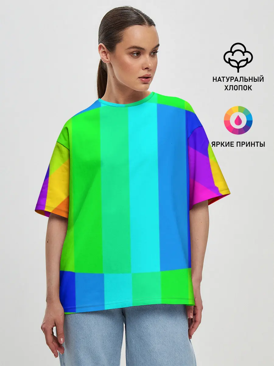 Женская футболка оверсайз / MAKE LOVE, NOT WAR