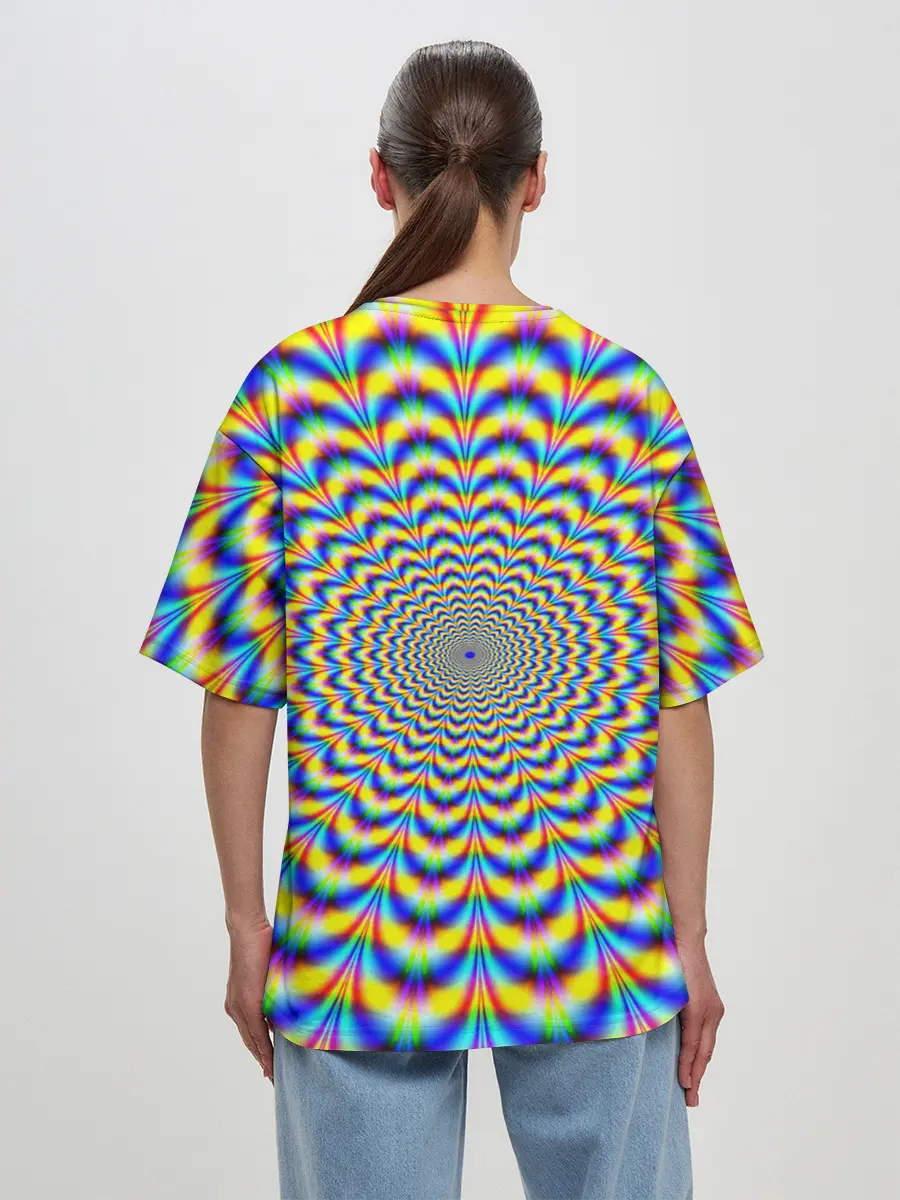 Женская футболка оверсайз / Пульсация