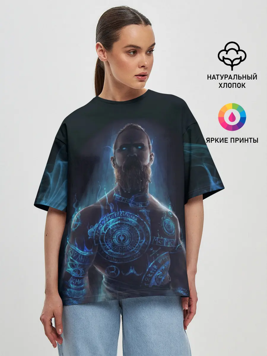 Женская футболка оверсайз / Baldur