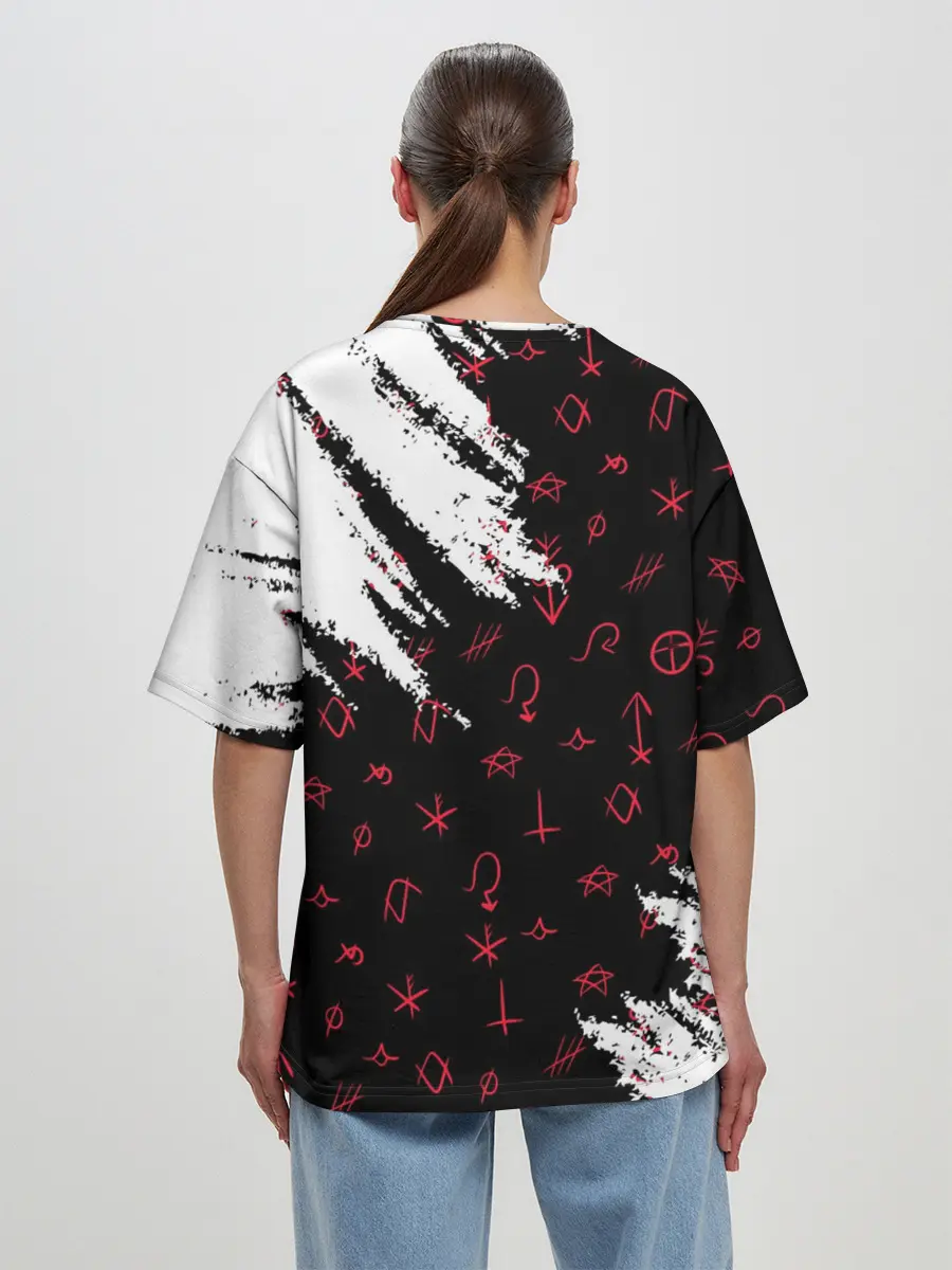 Женская футболка оверсайз / ОТЕЛЬ ХАЗБИН АЛАСТОР