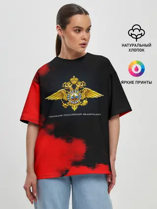 Женская футболка оверсайз / Полиция Российской Федерации