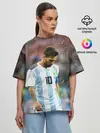 Женская футболка оверсайз / Месси Аргентина