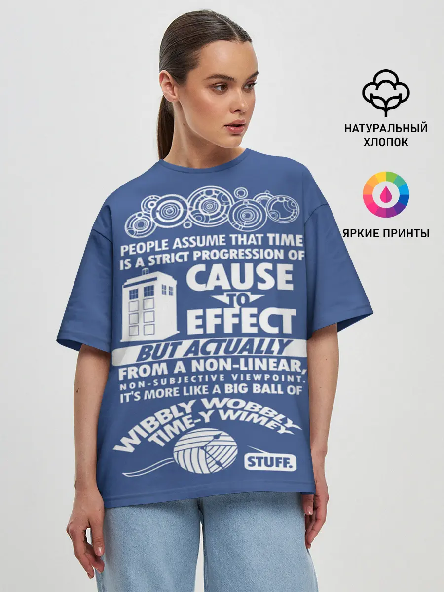 Женская футболка оверсайз / Doctor Who