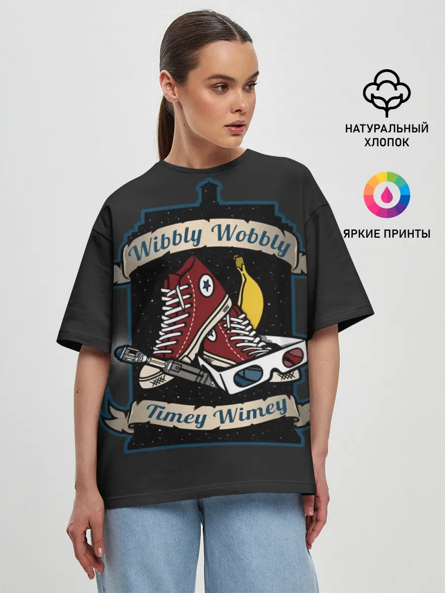 Женская футболка оверсайз / Doctor Who