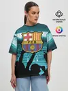 Женская футболка оверсайз / Barcelona