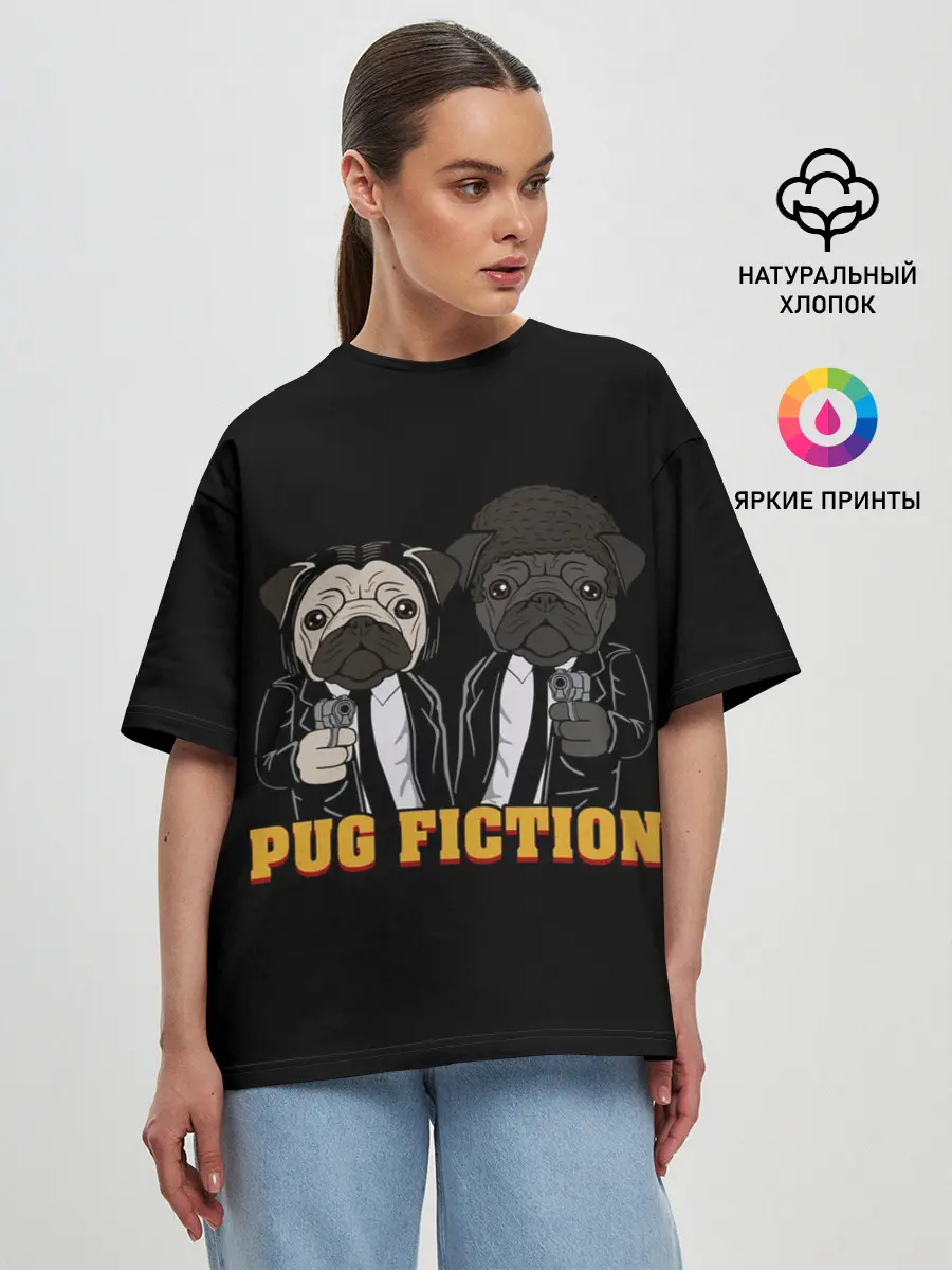 Женская футболка оверсайз / Криминальное Чтиво