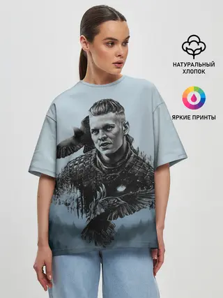 Женская футболка оверсайз / vikings