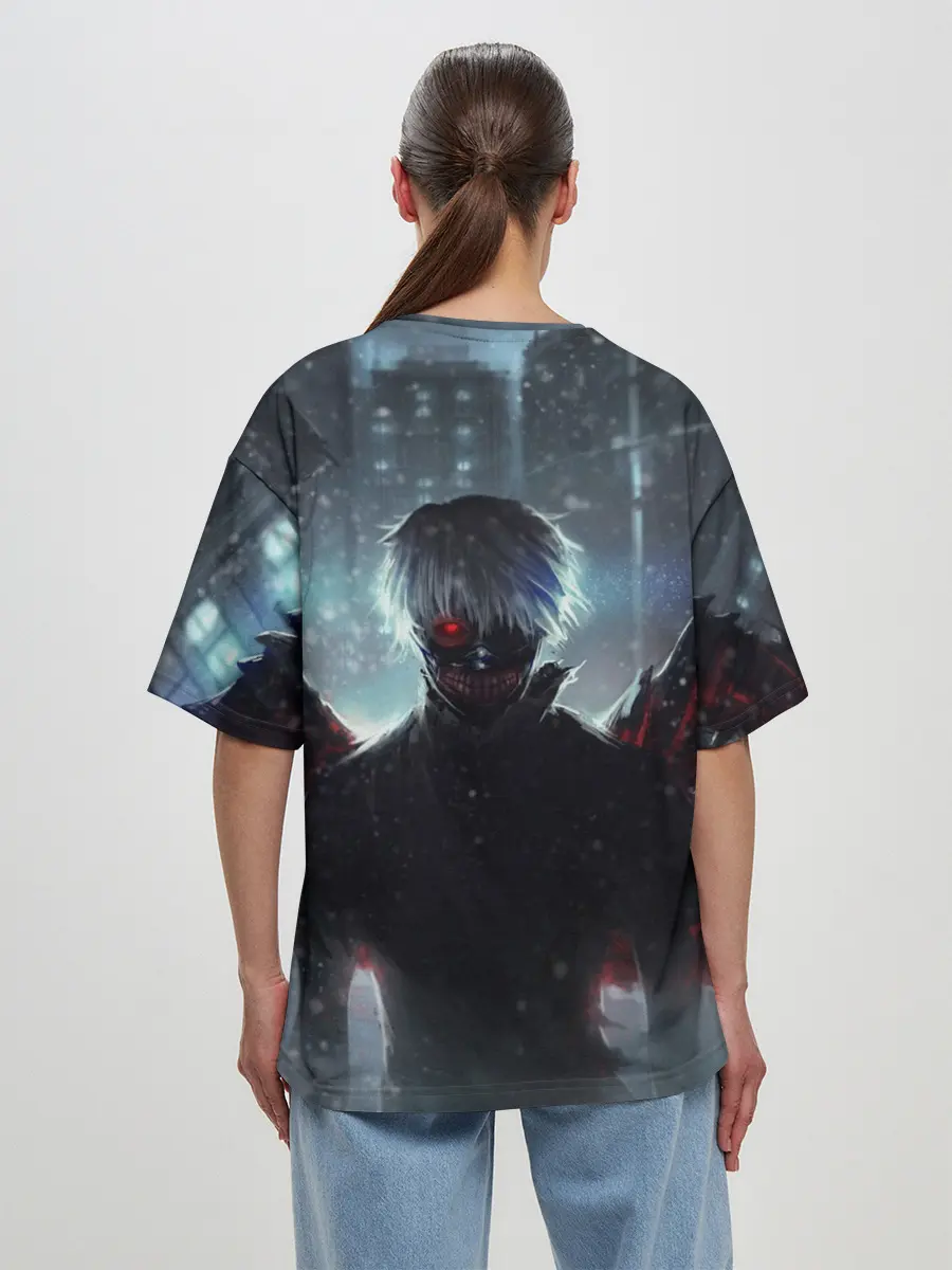 Женская футболка оверсайз / Токийский Гуль